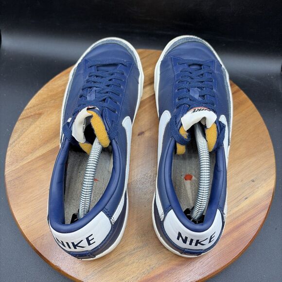 Nike Blazer Low \'77 Men Size 10 Navy Blue White Shoes Sneakers DA6364-400 main image 5